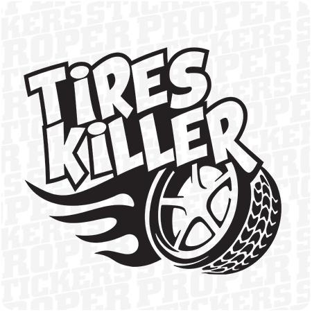 Tires Killer Drift Naklejka
